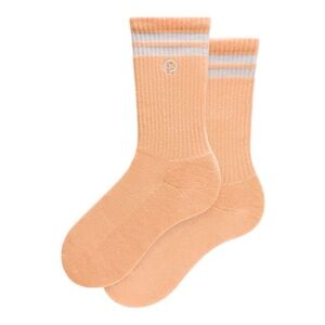 Lululemon Unisex Daily Essential Crew Socks Stripe Rock Melon Multiple Sizes